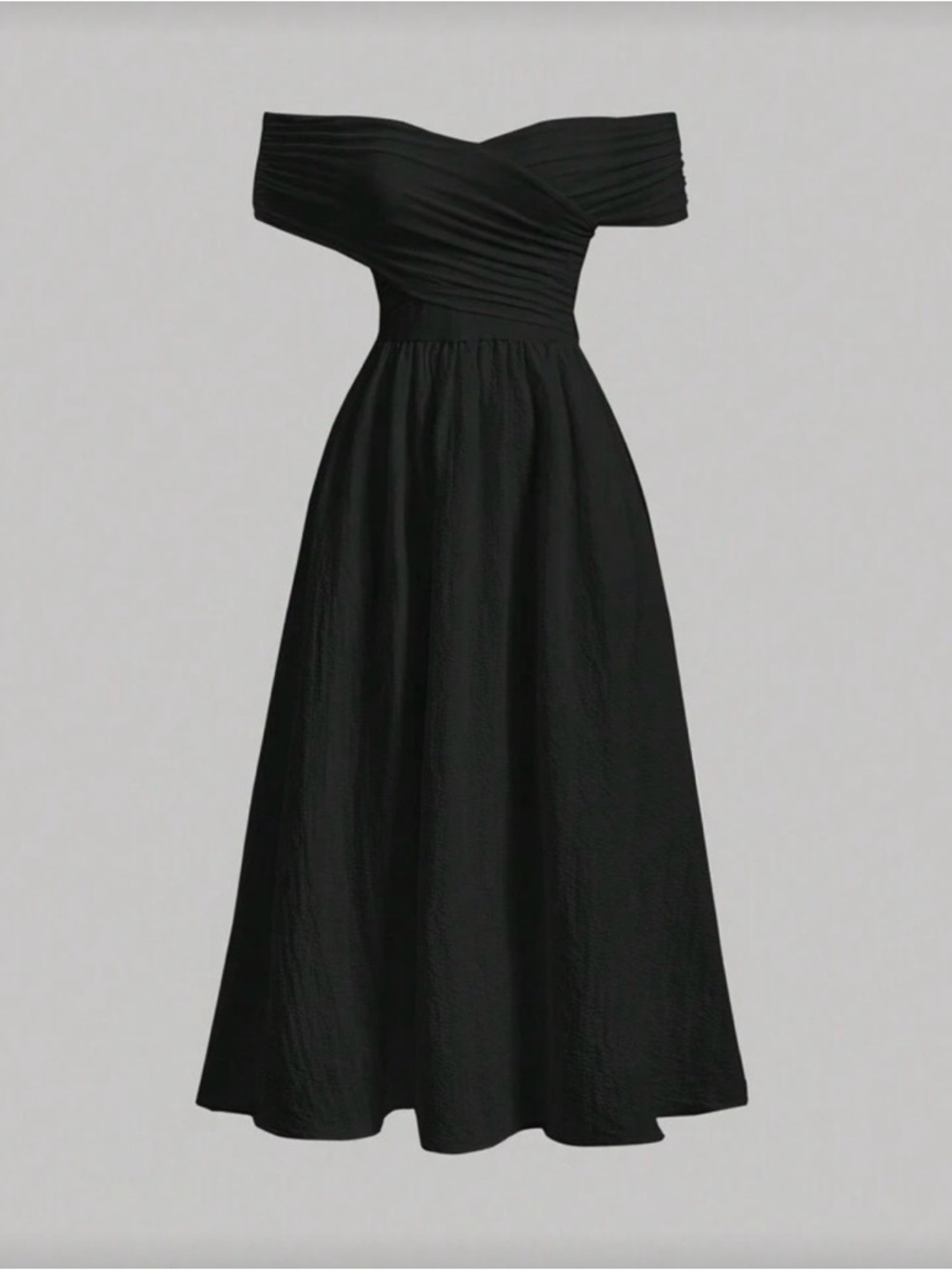 SHEIN Curve Off-Shoulder Midi Dress